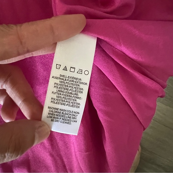 Dress The Population Fuchsia Cambria Twist Bodice Gown in-Size M NWT - Picture 8 of 8